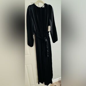 Elegant Black Maxi overalls